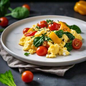 Healthy Vegetable & Egg Scramble